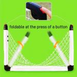 KiBiGOAL Soccer Goal, White Foldable Goal for Kids, Kids Goals for The Backyard + Indoor + Outdoor Toy, Children Toy Soccer Goals 35.43in x 23.62in