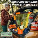 Dimples Excel Soccer Goals Kids Net for Backyard 7x5, 5x3.6, 4x3, 3x2.2 FT