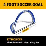 Portable PUGG 4 Foot Soccer Goals with Bag