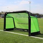 QuickPlay Pro Alu Training 5x3 Soccer Goal - Portable Pop Up Soccer Goal with Aluminum Frame, Small Soccer Goals for Backyard, Kids Soccer & Soccer Training Equipment with 10-Second Foldable Packdown