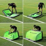 QuickPlay Pro Alu Training 5x3 Soccer Goal - Portable Pop Up Soccer Goal with Aluminum Frame, Small Soccer Goals for Backyard, Kids Soccer & Soccer Training Equipment with 10-Second Foldable Packdown