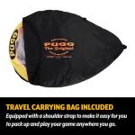 Portable 6-Foot Soccer Goals with Carry Bag