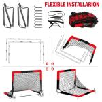 Portable 2 Pack Soccer Goals for Kids & Adults