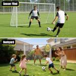 Backyard Soccer Goal with Target and 12 Cones