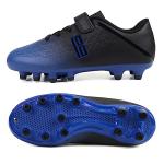 Kids Firm Ground Soccer Cleats in Blue Black