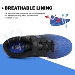 Kids Firm Ground Soccer Cleats in Blue Black