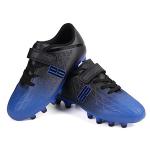 Kids Firm Ground Soccer Cleats in Blue Black