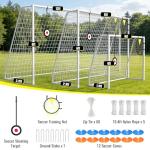 Backyard Soccer Goal with Target and 12 Cones