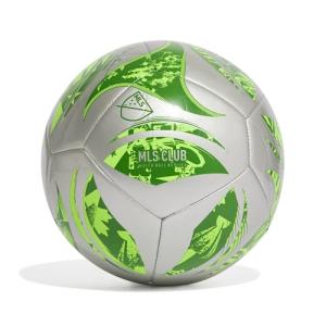 Adidas MLS Club Soccer Ball, Silver/Green, Size 4
