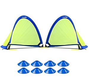 Poray Portable Soccer Goal Set with Markers