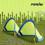 Poray Portable Soccer Goal Set with Markers