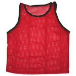 12 Pack Red Sports Pinnie Training Vests