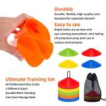 60 Pack Agile Soccer Training Cones with Bags