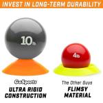 Agility Training Cones 20 Pack with Tote Bag