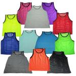 12 Pack Red Sports Pinnie Training Vests