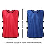 24 Pack Team Soccer Pinnies Vests for Practice