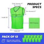 GSi Sports Pinnies - 12 Pack for Training