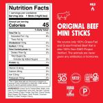 CHOMPS Mini Grass Fed Beef Jerky - Original Flavor