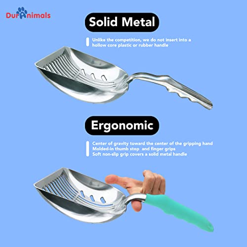DuraScoop Premium Metal Multicat Litter Scoop