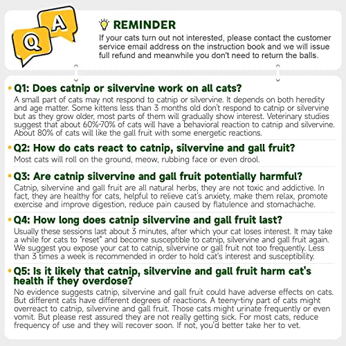 Potaroma Silvervine Catnip Balls for Healthy Chewing