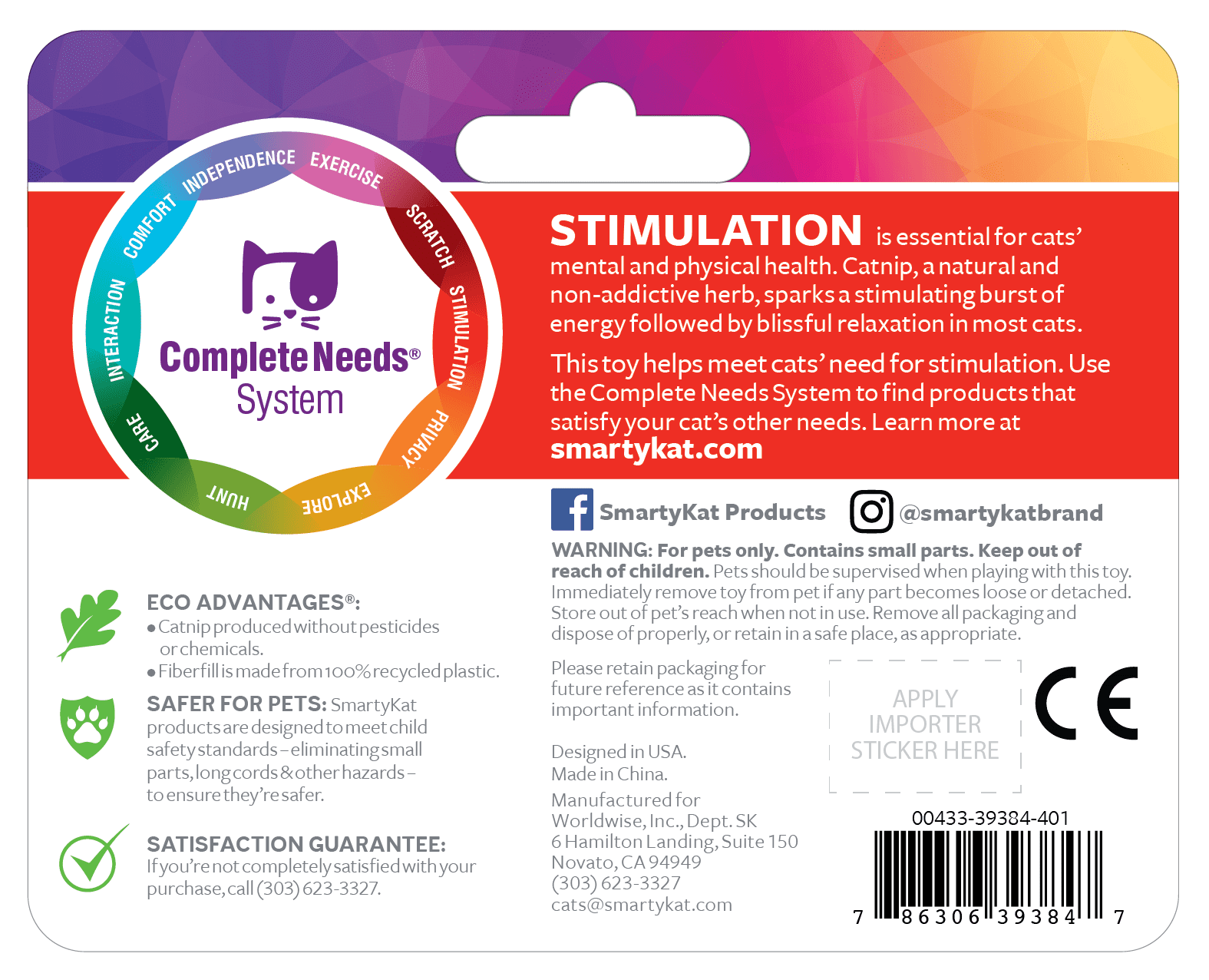 Soft Plush Catnip Mice Toys for Cats, 3-Pack