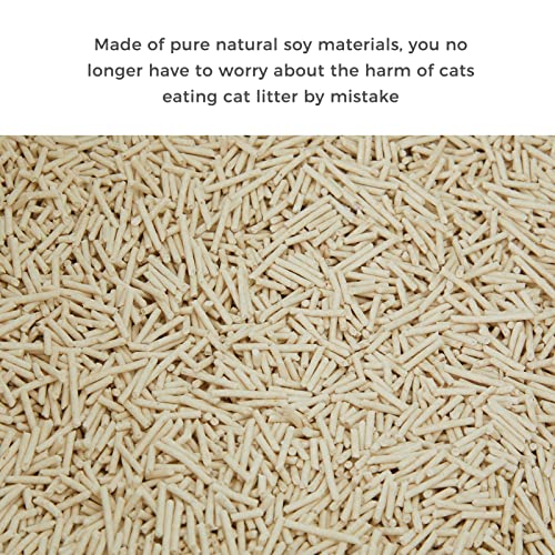 Tofu Cat Litter - 6LB Natural Flushable Clumping