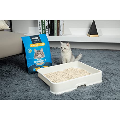Tofu Cat Litter - 6LB Natural Flushable Clumping
