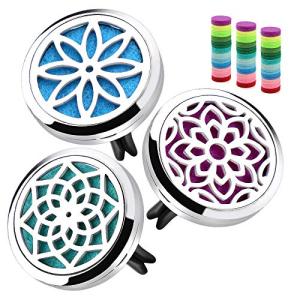 Lotus Car Essential Oil Diffuser with 36 Pads