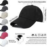 Women’s Adjustable Criss-Cross Baseball Cap for High Buns