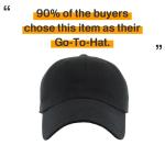 Classic Black Adjustable Cotton Kaftan Cap