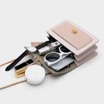 Cute Color-Block Leather Crossbody Bag for Women