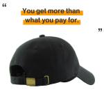 Classic Black Adjustable Cotton Kaftan Cap