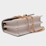 Cute Color-Block Leather Crossbody Bag for Women
