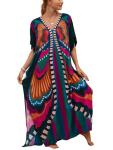 Plus Size Kaftan Dress Beach Cover-Up Maxi