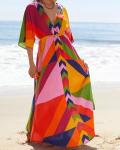 Bsubseach Women's Beach Kaftan Dress Cover-Up