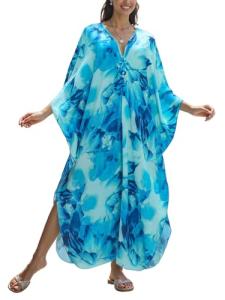 Plus Size Bohemian Kaftan Beach Cover Up