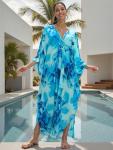 Plus Size Bohemian Kaftan Beach Cover Up