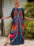 Plus Size Kaftan Dress Beach Cover-Up Maxi