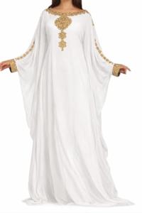 Beige Kaftan Maxi Dress for Special Occasions