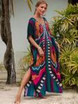 Plus Size Kaftan Dress Beach Cover-Up Maxi
