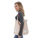 KALIDI Cream White Corduroy Tote Bag for Women
