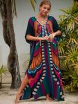 Plus Size Kaftan Dress Beach Cover-Up Maxi