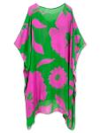 Moss Rose Women's Floral Beach Kaftan Cover-Up