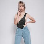 Chic Black Sling Backpack for Women and Men