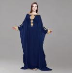Royal Blue Kaftan Maxi Dress for Events