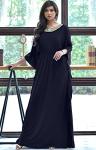 Plus Size Long Dark Navy Kaftan Dress