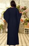Plus Size Long Dark Navy Kaftan Dress
