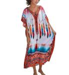Women’s Side Split Kaftan Beach Cover Up Dress