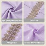 Lilac Moroccan Maxi Kaftan Dress for Women