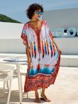 Women’s Side Split Kaftan Beach Cover Up Dress